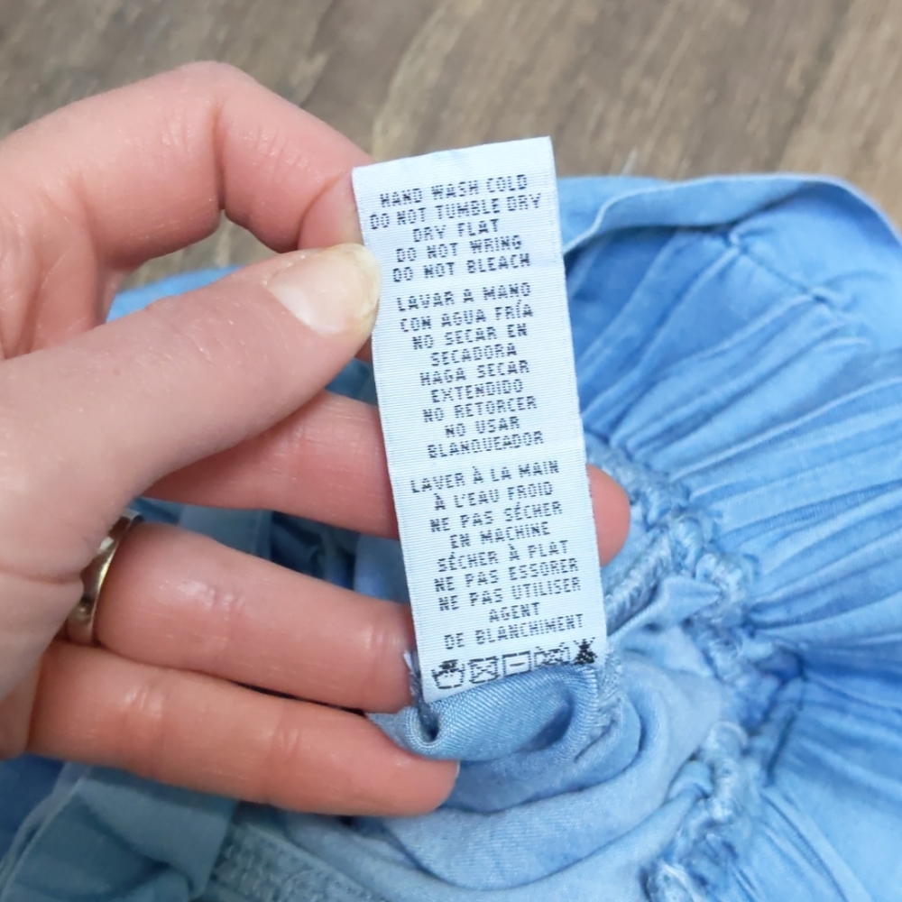 Thread & Supply denim wide leg pants EUC M - Picture 4 of 6